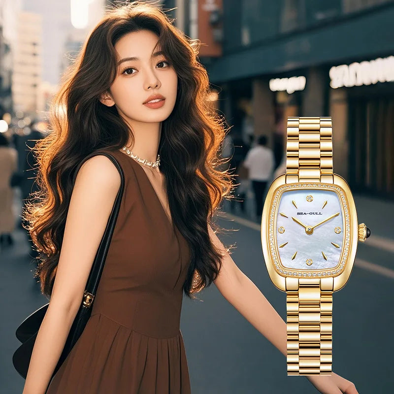 Seagull E1081L Women’s Quartz Watch – Stainless Steel Sapphire Luxury Smash Price Shop