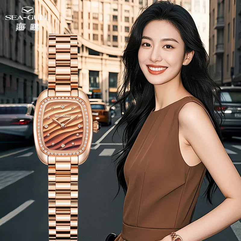 Seagull E1081L Women’s Quartz Watch – Stainless Steel Sapphire Luxury