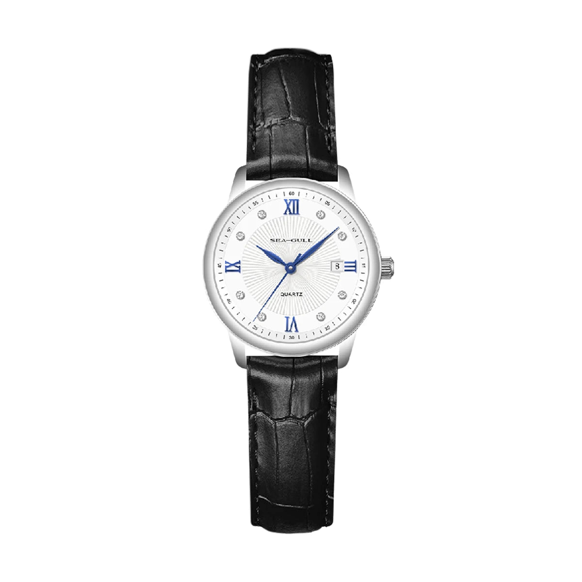 Seagull Quartz Couple Watch Leather Band