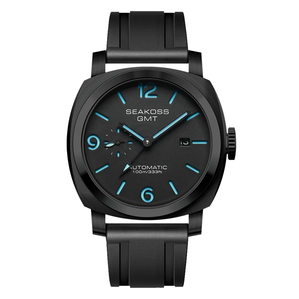 SEAKOSS GMT Super Luminous Dive Watch – 10ATM, 2557 Auto Smash Price Shop Men's Watch