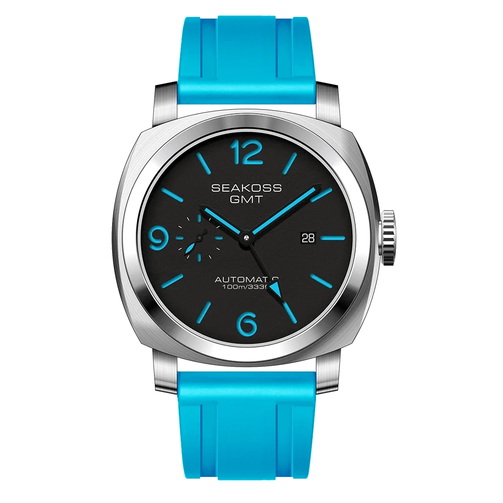 SEAKOSS GMT Super Luminous Dive Watch – 10ATM, 2557 Auto Smash Price Shop Men's Watch