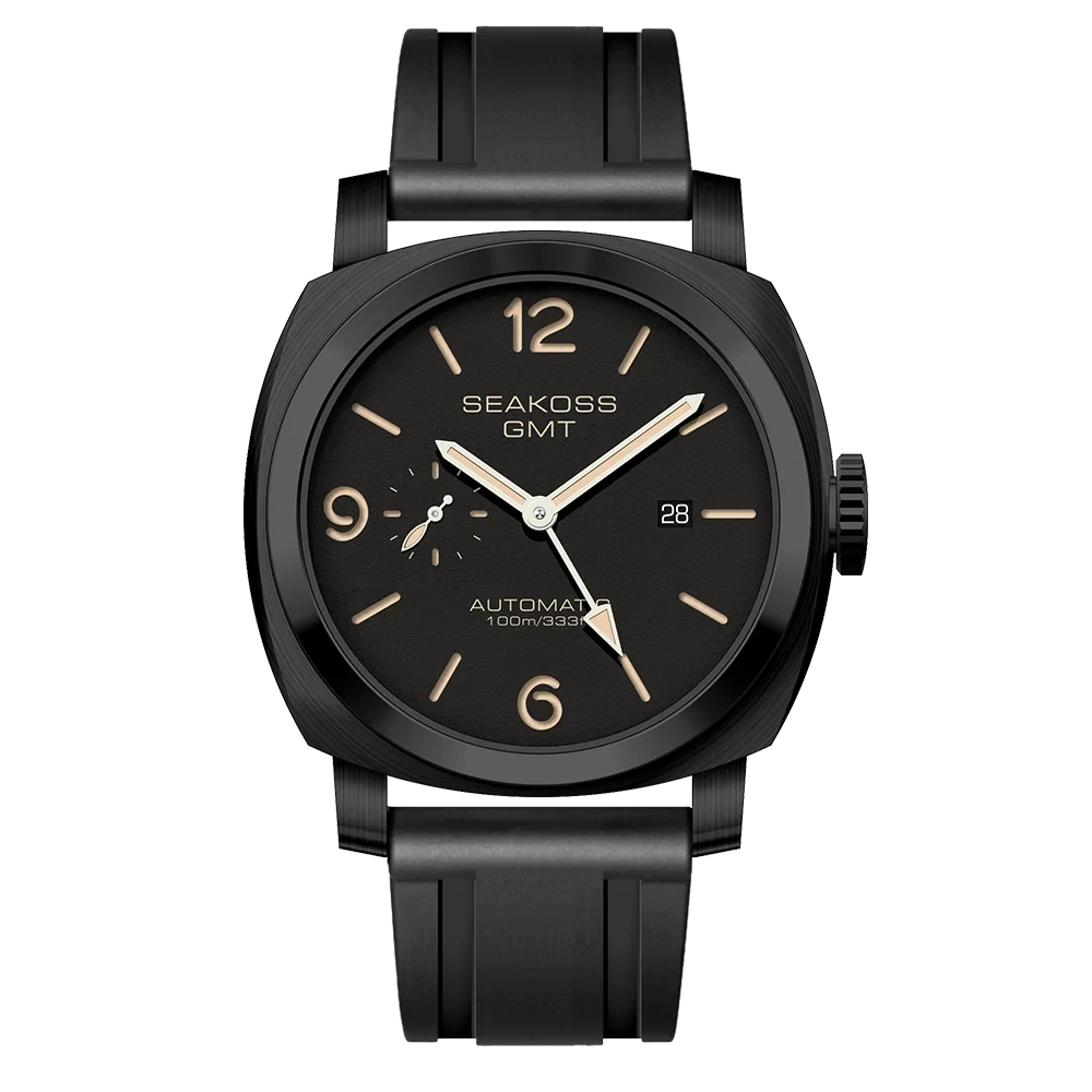 SEAKOSS GMT Super Luminous Dive Watch – 10ATM, 2557 Auto Smash Price Shop Men's Watch