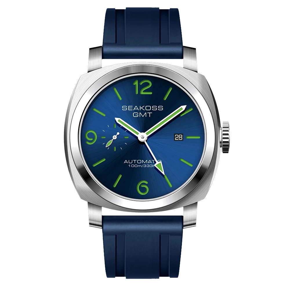 SEAKOSS GMT Super Luminous Dive Watch – 10ATM, 2557 Auto Smash Price Shop Men's Watch