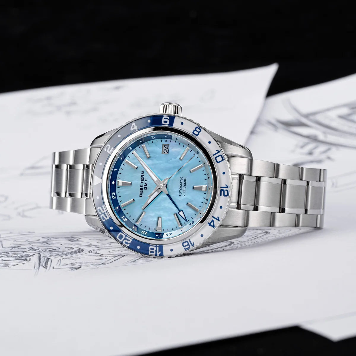 SEESTERN S456 GMT Diver Watch – NH34 Automatic 20BAR
