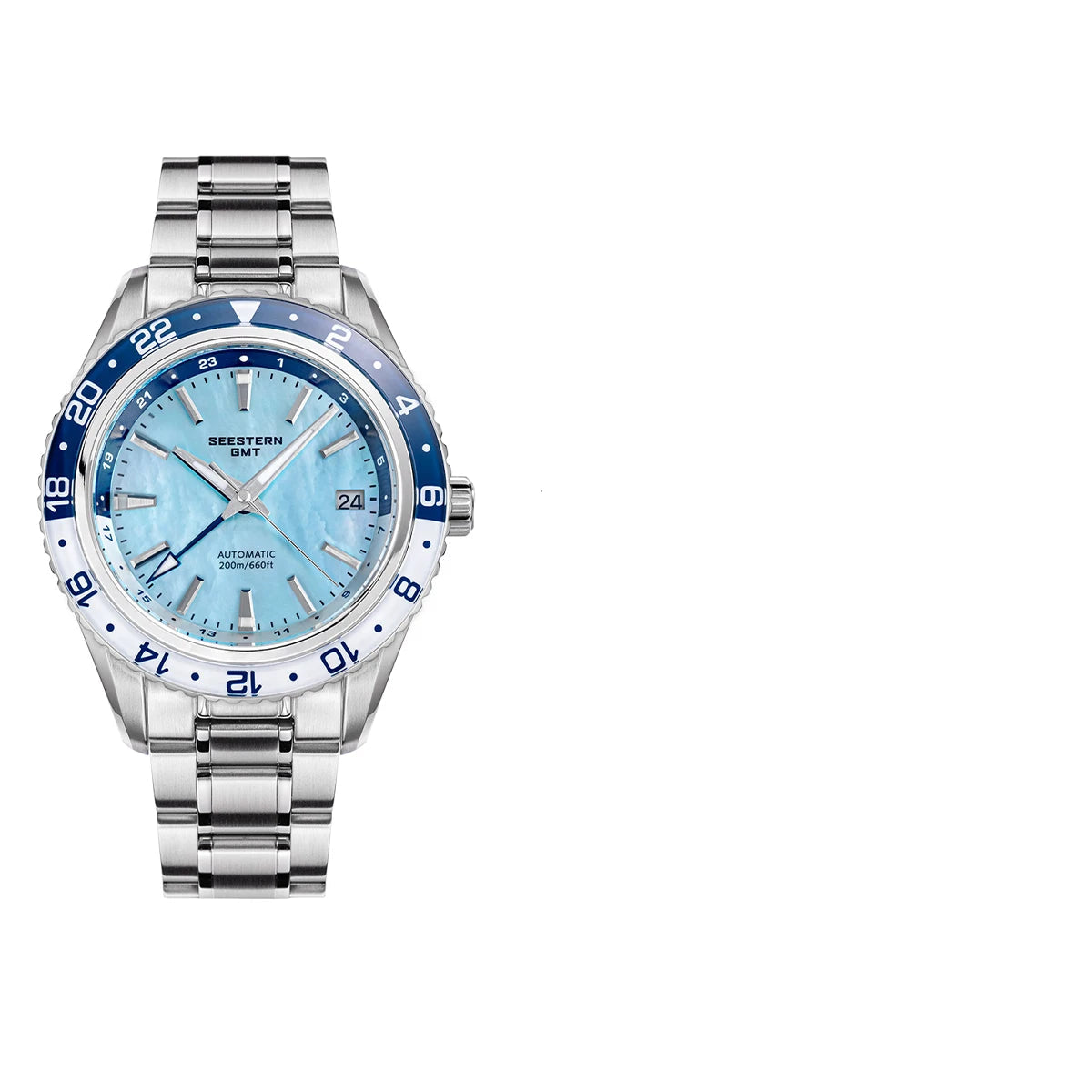 SEESTERN S456 GMT Diver Watch – NH34 Automatic 20BAR Smash Price Shop Men's Watch