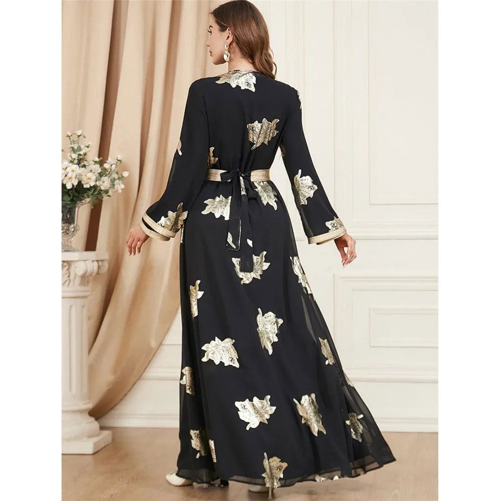 SPS - 2Piece Elegant Muslim Abaya