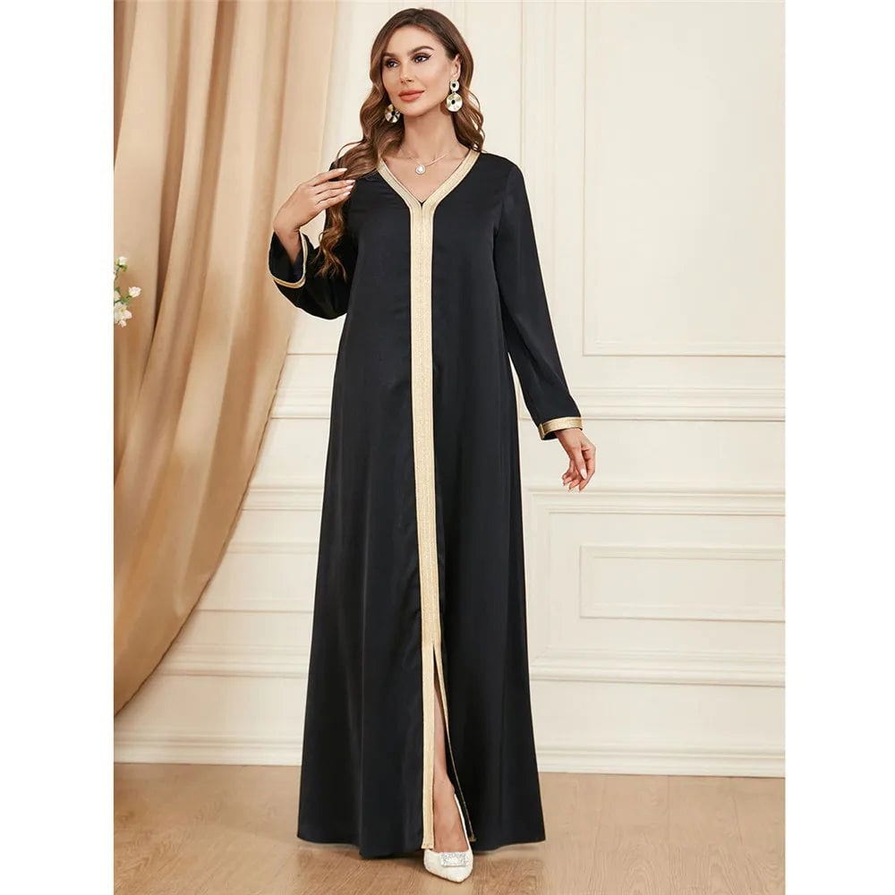 SPS - 2Piece Elegant Muslim Abaya