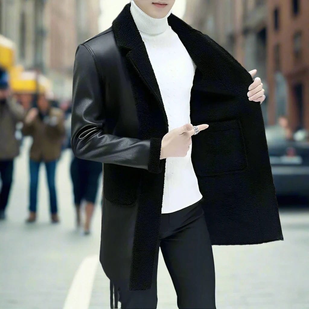 SPS - Autumn Slim-Fit Leather Coat