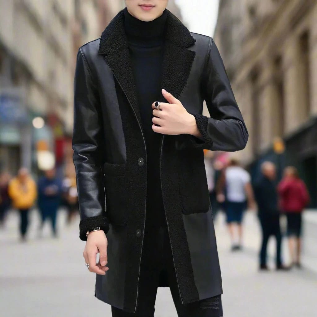 SPS - Autumn Slim-Fit Leather Coat