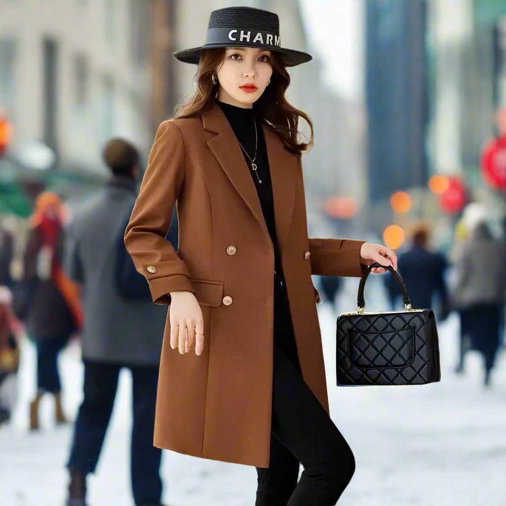 SPS - Elegant Double-Breasted Trench Coat