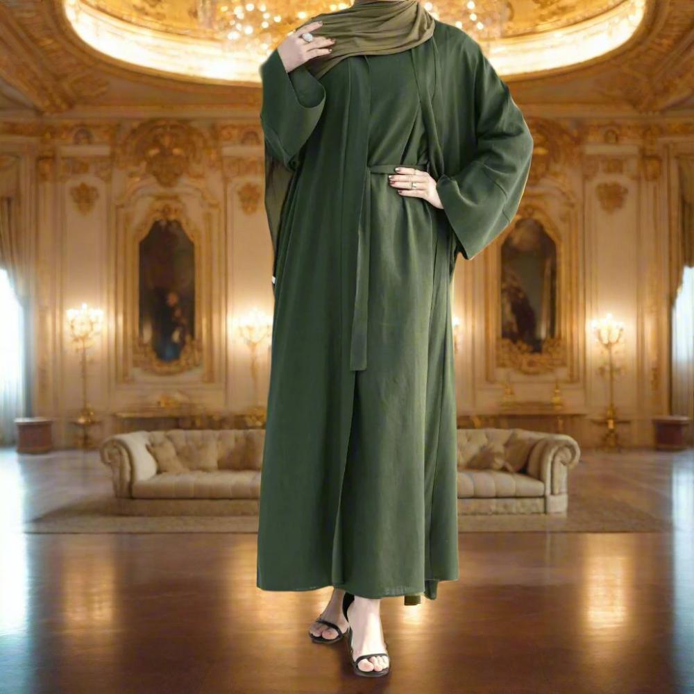 SPS - Elegant linen Abaya Sets