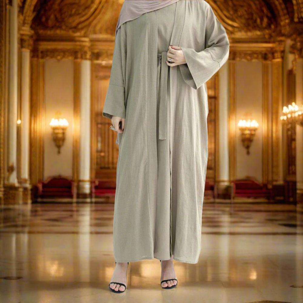 SPS - Elegant linen Abaya Sets