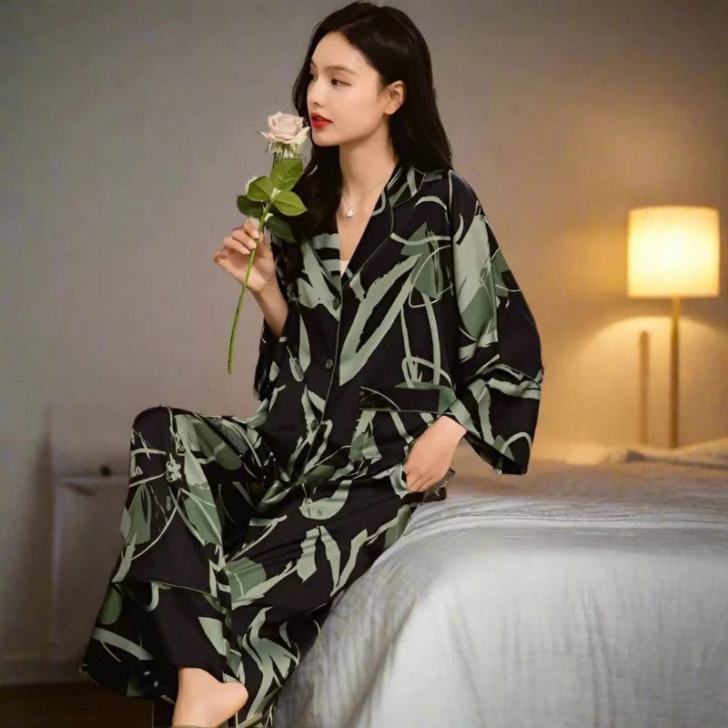 SPS - Floral Silk Pajama Set