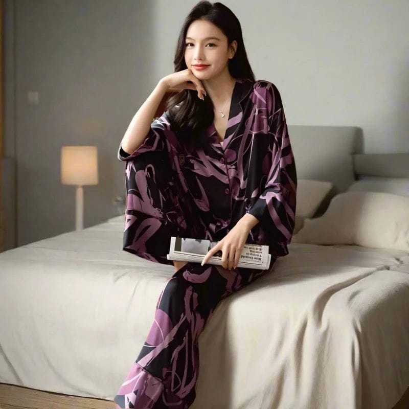 SPS - Floral Silk Pajama Set