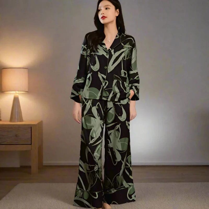 SPS - Floral Silk Pajama Set