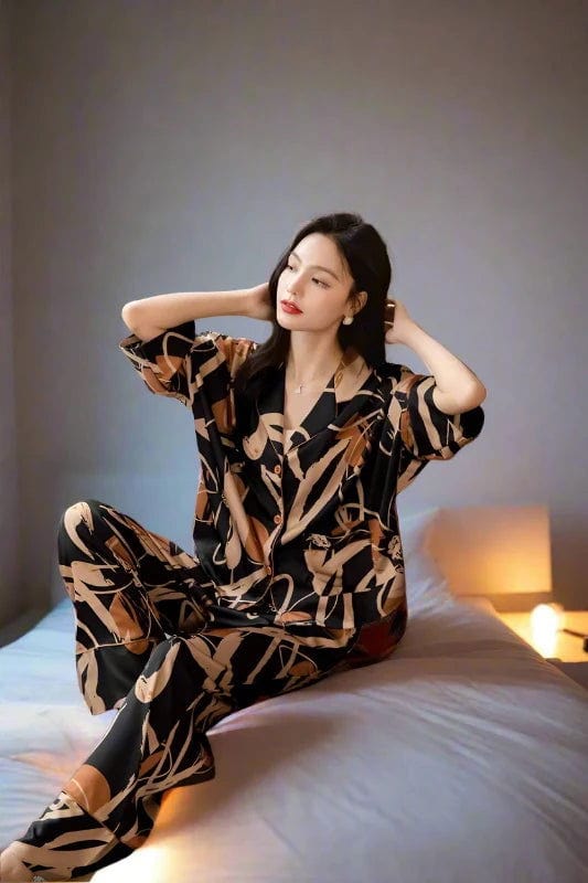 SPS - Floral Silk Pajama Set