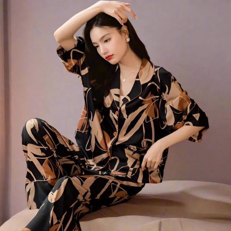 SPS - Floral Silk Pajama Set