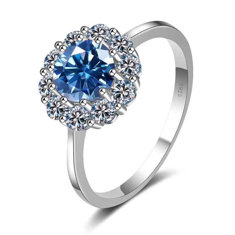 SPS - Flower Moissanite Engagement Ring