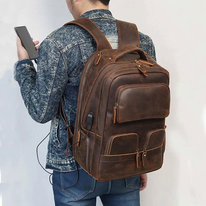 SPS - Genuine Leather Backpack