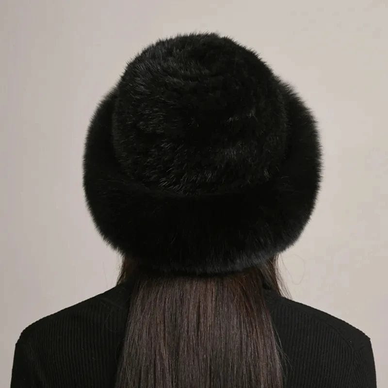 SPS - Genuine Mink Fur Knit Hat