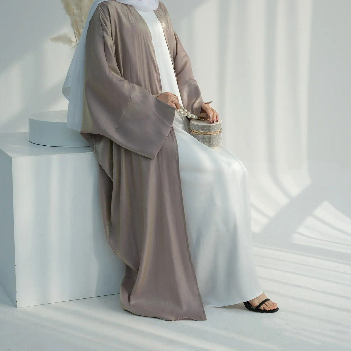 SPS - Glitter Open Islamic Abaya