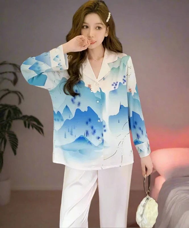 SPS - Ice Silk Pajama Suit