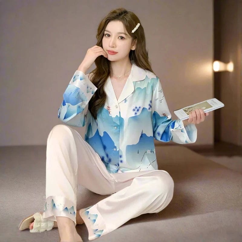 SPS - Ice Silk Pajama Suit