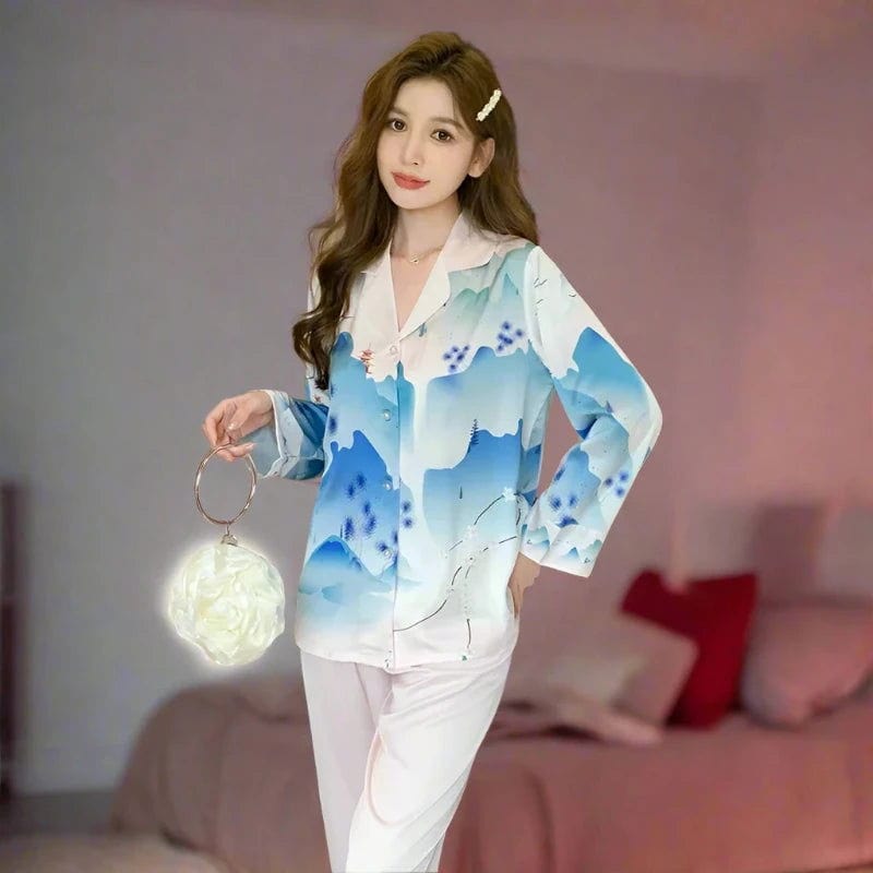 SPS - Ice Silk Pajama Suit