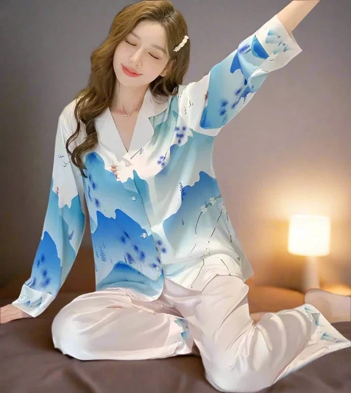 SPS - Ice Silk Pajama Suit