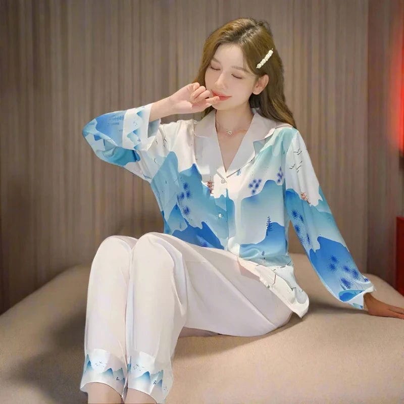 SPS - Ice Silk Pajama Suit