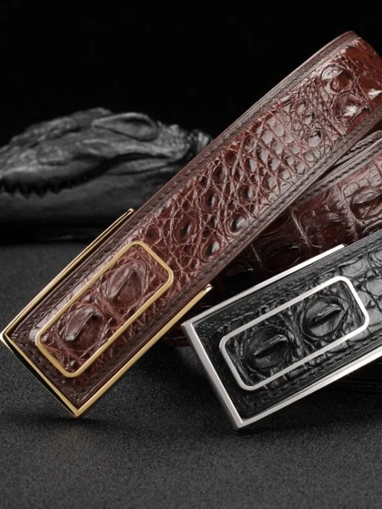 SPS - Luxury Crocodile Leather Belt