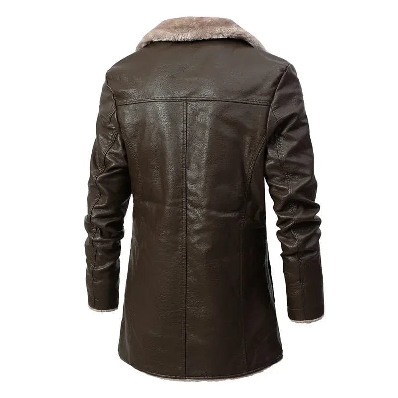 SPS - Men Leather Casual Fleece