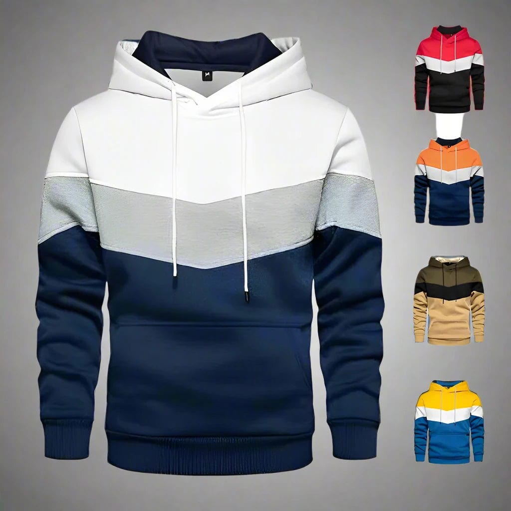 SPS - Men's Patchwork Fleece Hoodie