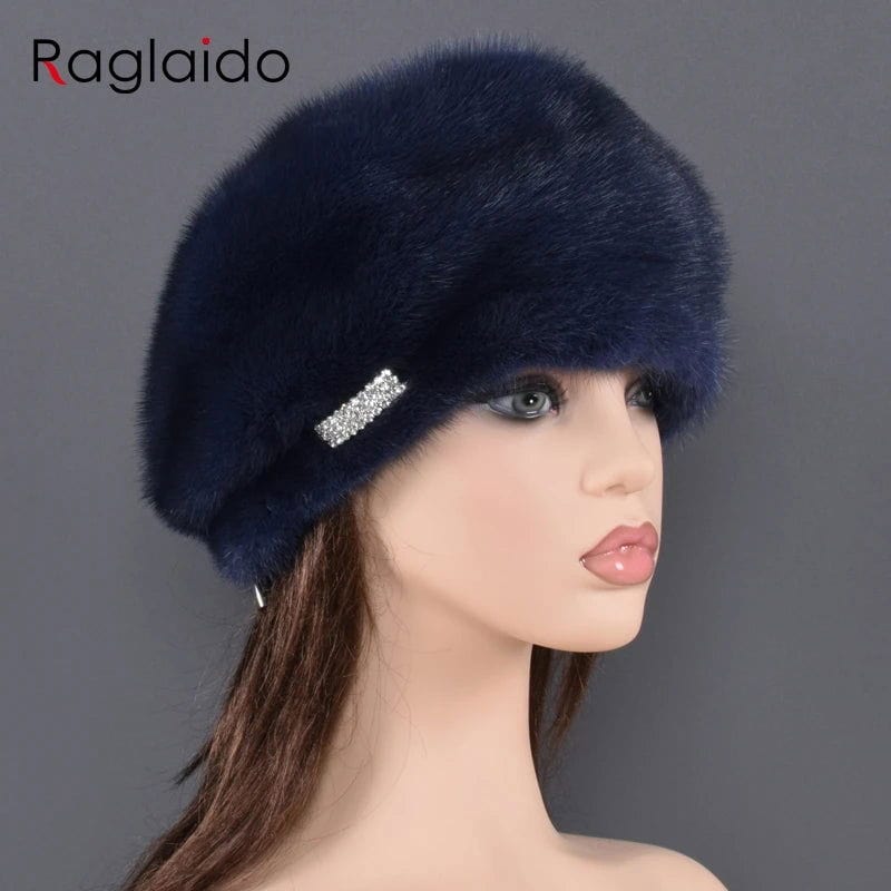 SPS - Mink Fur Beret Hat