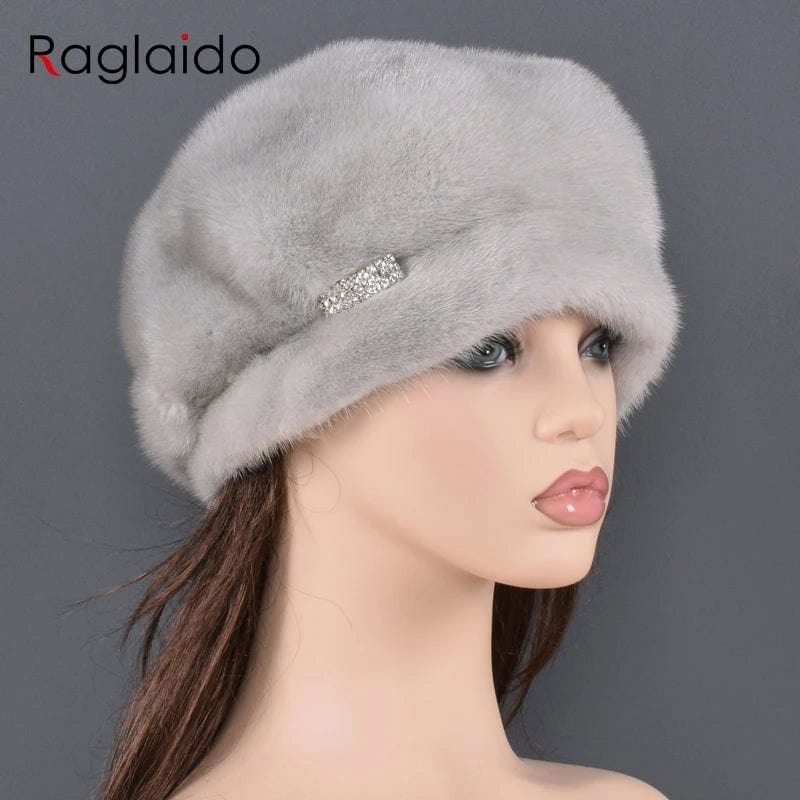 SPS - Mink Fur Beret Hat