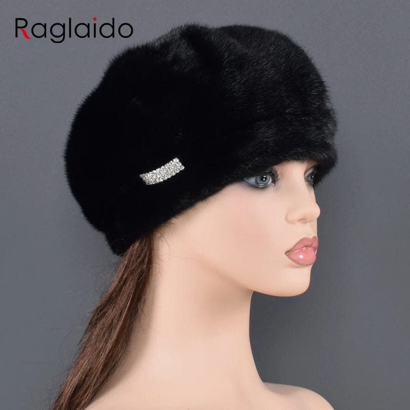 SPS - Mink Fur Beret Hat