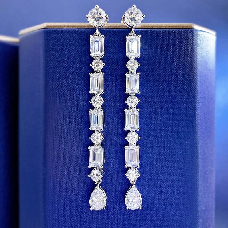 SPS - Moissanite Tassel Earrings