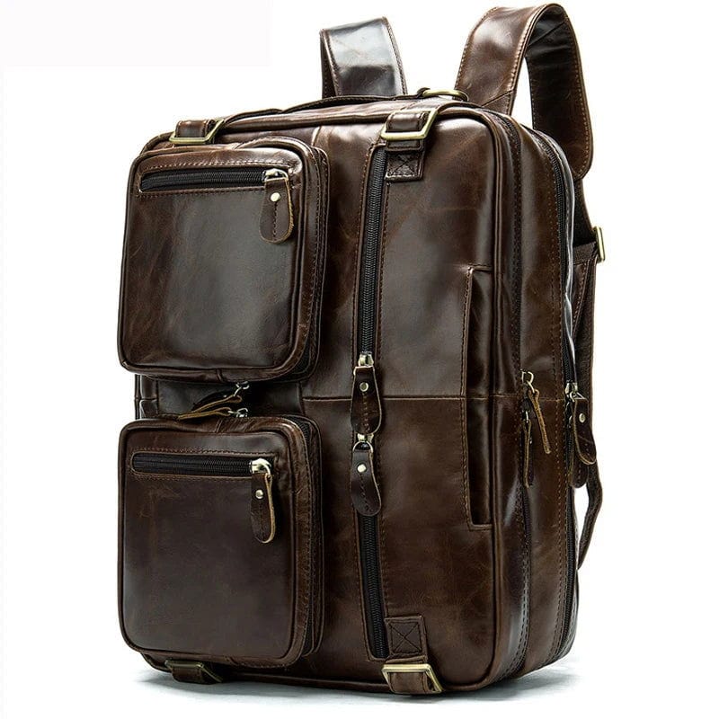 SPS - Multi-Function Leather Backpack