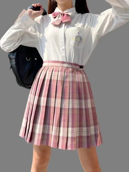 SPS - Plaid Pleated Mini Skirt