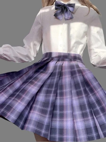 SPS - Plaid Pleated Mini Skirt