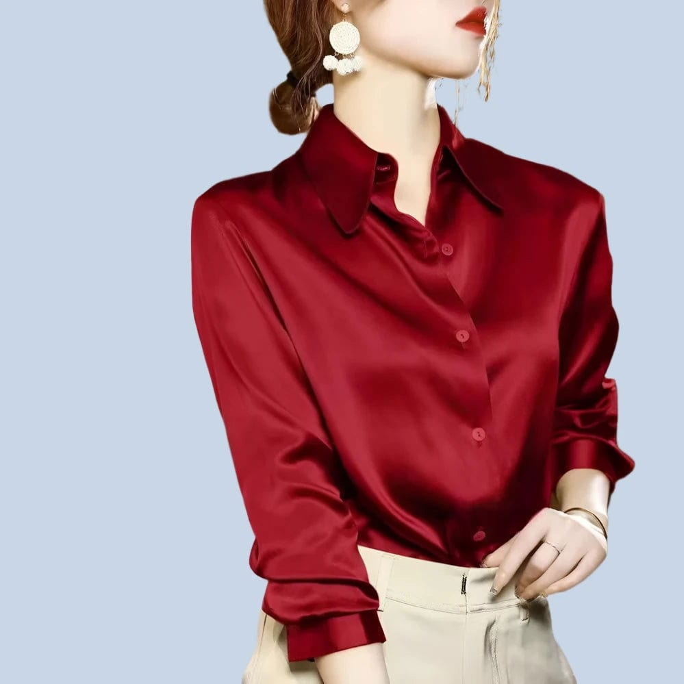 SPS - satin long-sleeved shirt