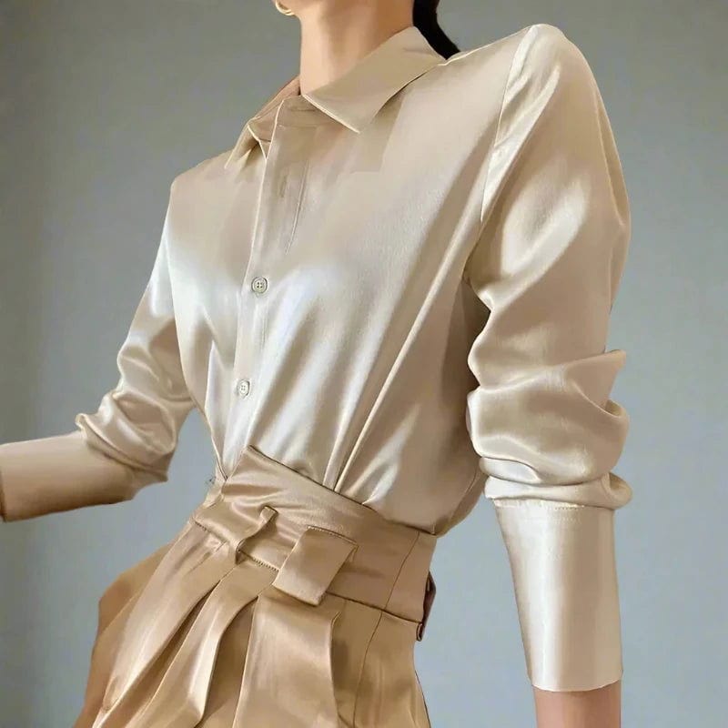 SPS - satin long-sleeved shirt