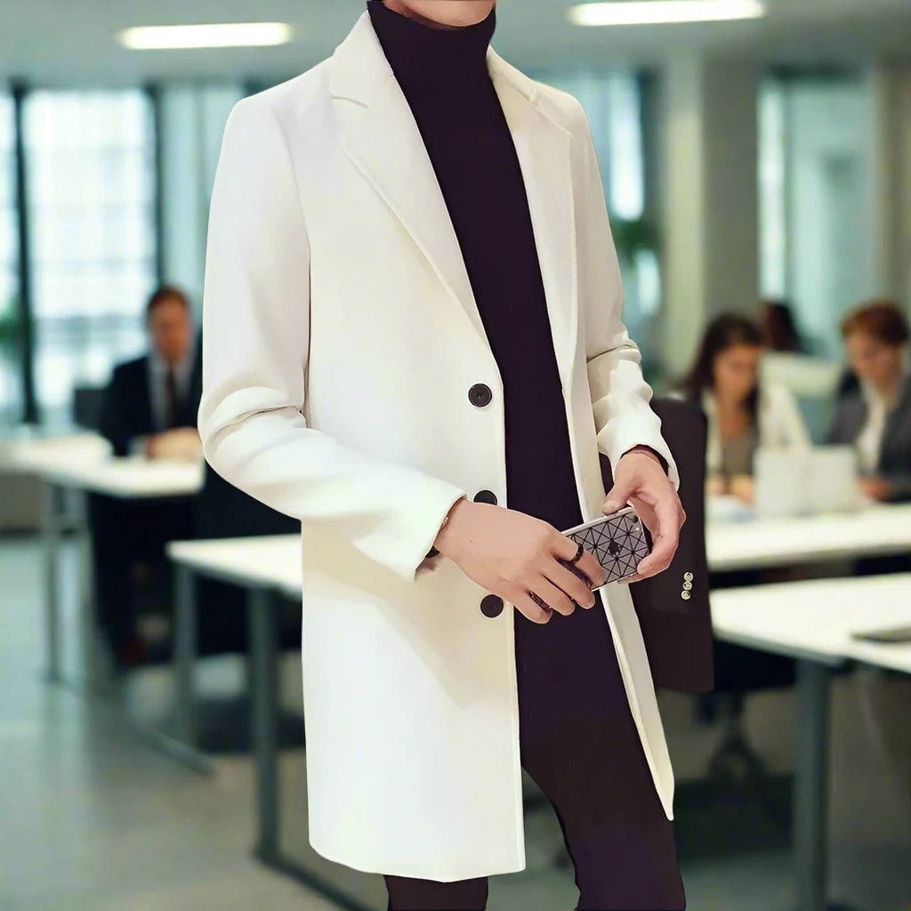 SPS - Slim Fit Wool Trench Coat