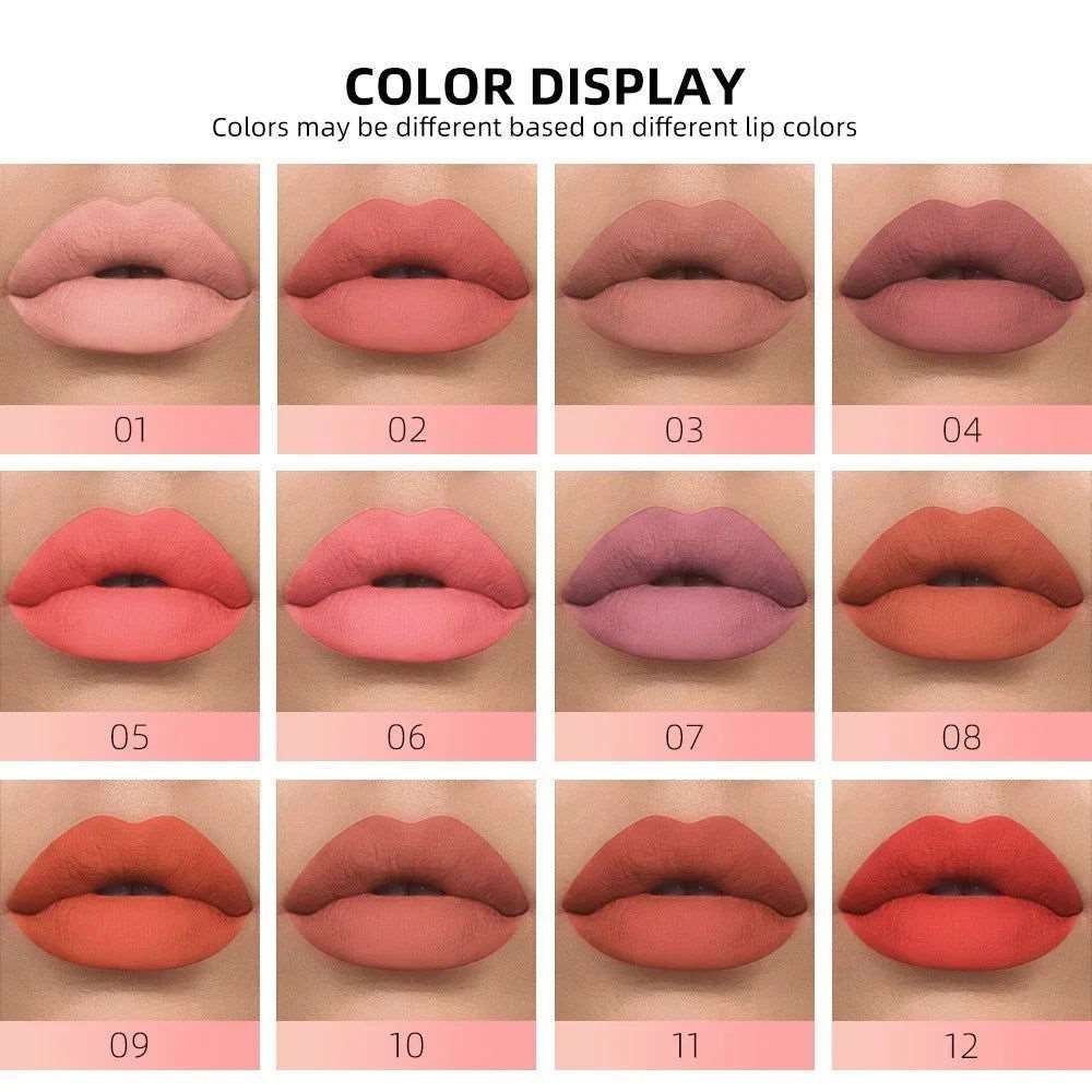 SPS - 12pcs Matte Liquid Lipstick