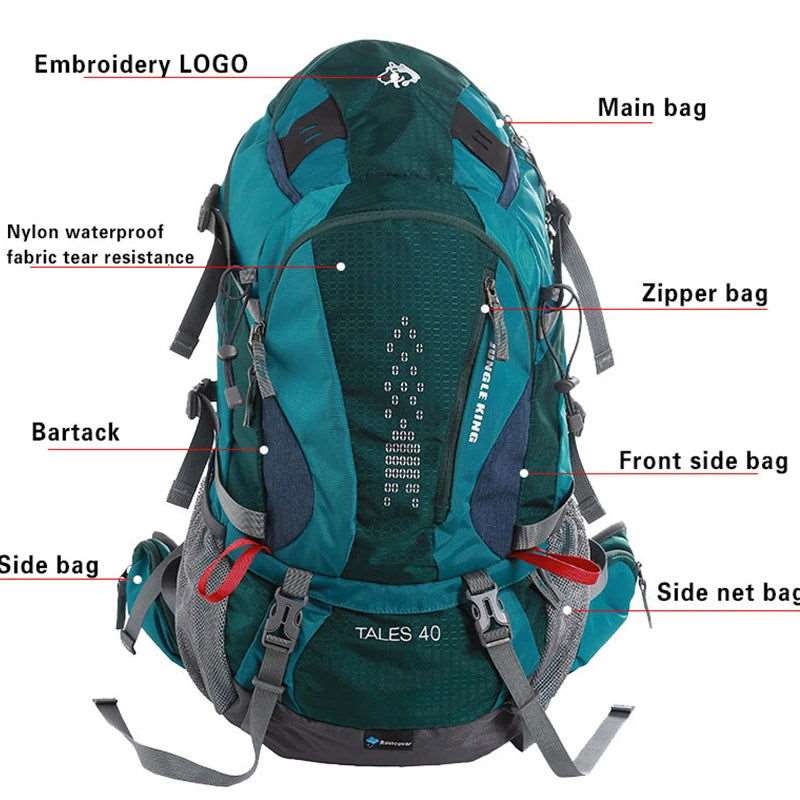 SPS - 40L Waterproof Hiking Backpack