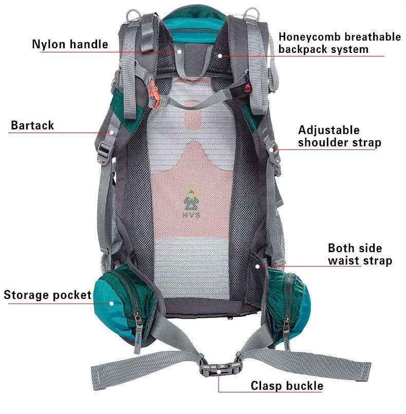 SPS - 40L Waterproof Hiking Backpack