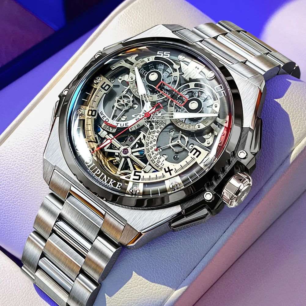 SPS - OUPINKE Luxury Skeleton Watch