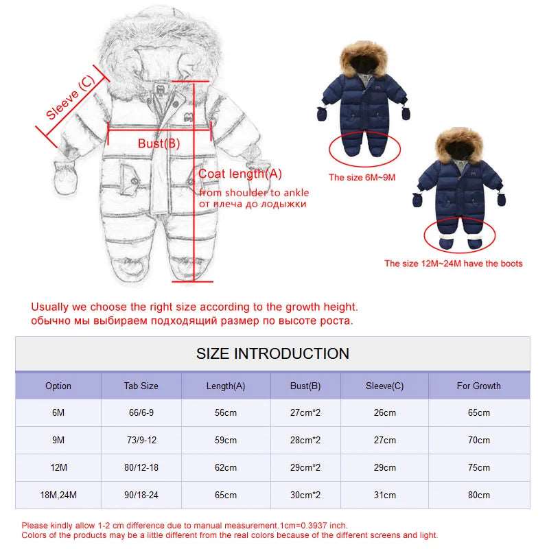 SPS - Baby Hooded Winter Jumpsuit