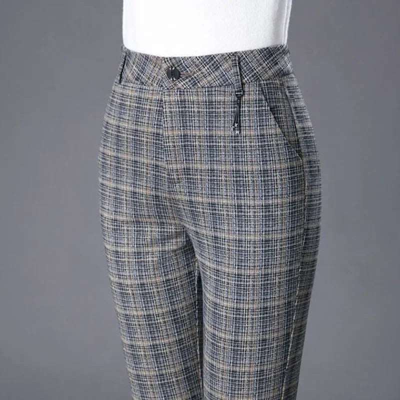 SPS - Plaid High-Waist Pencil Pants