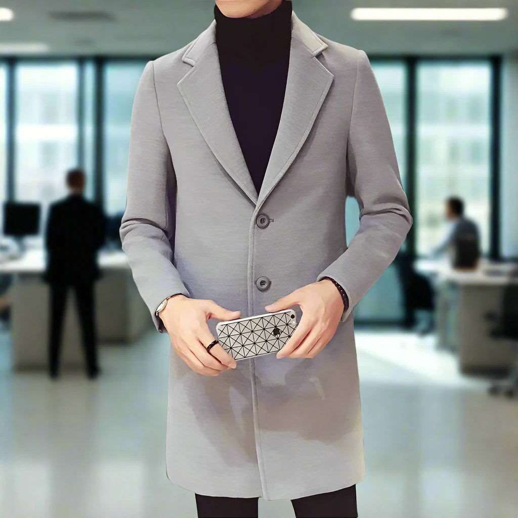 SPS - Slim Fit Wool Trench Coat